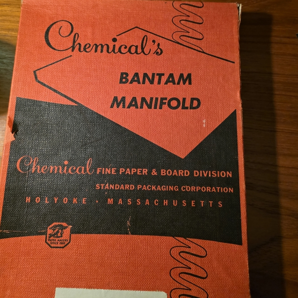 Vintage Chemical Fine Paper & Board Speckled Parchement Pratt & Austin RARE